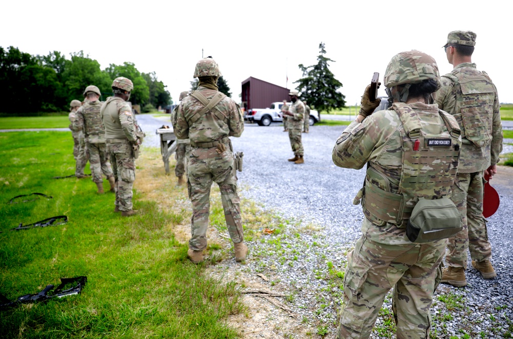 District of Columbia National Guard soldiers compete in Top Shot competition during Annual Training