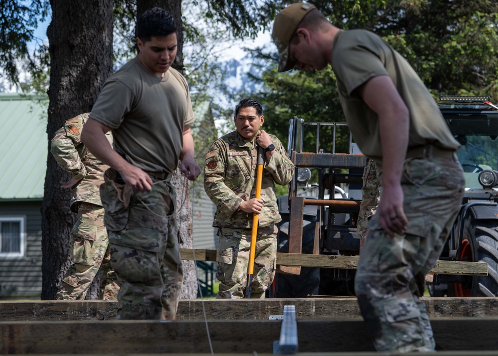 141st Civil Engineer Squadron support Seward Military Resort renovation