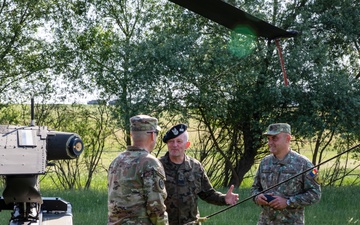 Maj. Gen. Maciej Jablonski and Brig. Gen. Daniel Condruz visit 12th CAB during Saber Guardian 25