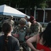 Engineers from the 412th Theater Engineer Command provide equipment displays at the Twilight Tattoo