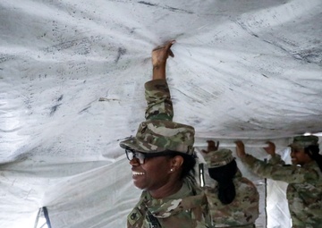 District of Columbia National Guard  Culinary Specialist team up with Pennsylvania National Guard  to work on Containerized Kitchen