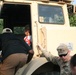 Engineers from the 412th Theater Engineer Command provide equipment displays at the Twilight Tattoo