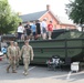 Engineers from the 412th Theater Engineer Command provide equipment displays at the Twilight Tattoo