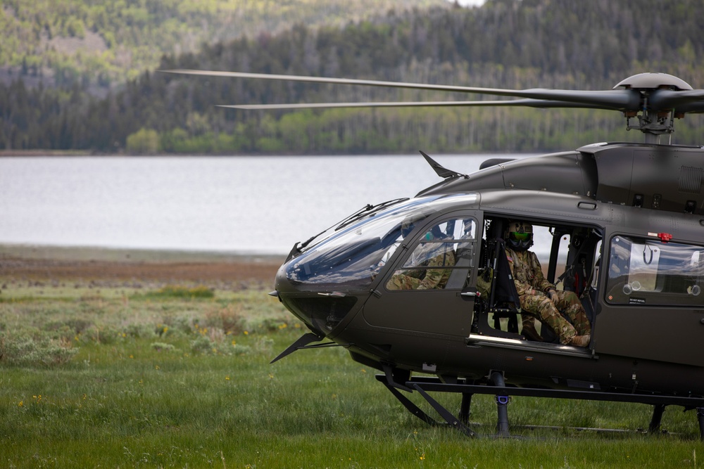 Utah Army National Guard conduct aerial training at Fish Lake, Utah
