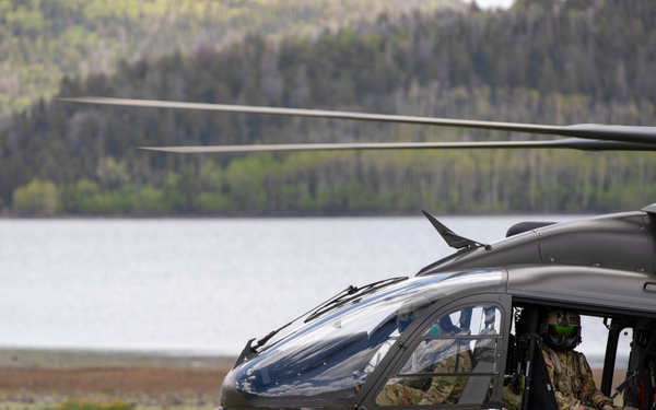 Utah Army National Guard conduct aerial training at Fish Lake, Utah