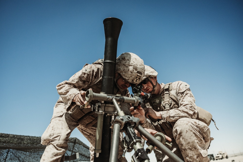 MARFORRES Marines conduct Mortar Operations during ITX 3-25