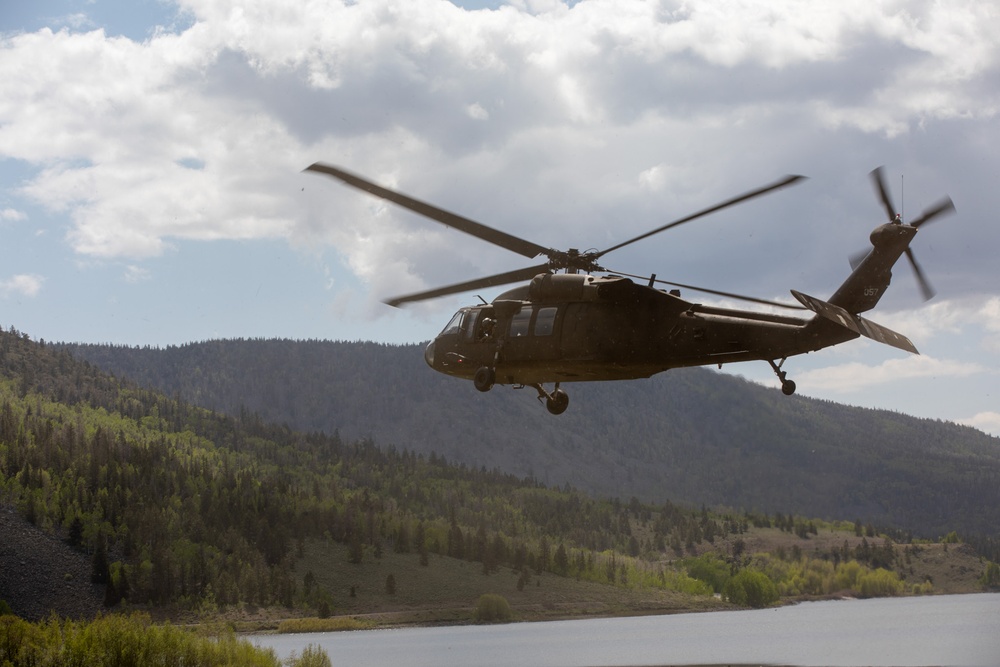 Utah Army National Guard conduct aerial training at Fish Lake, Utah