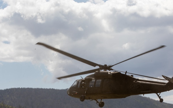 Utah Army National Guard conduct aerial training at Fish Lake, Utah