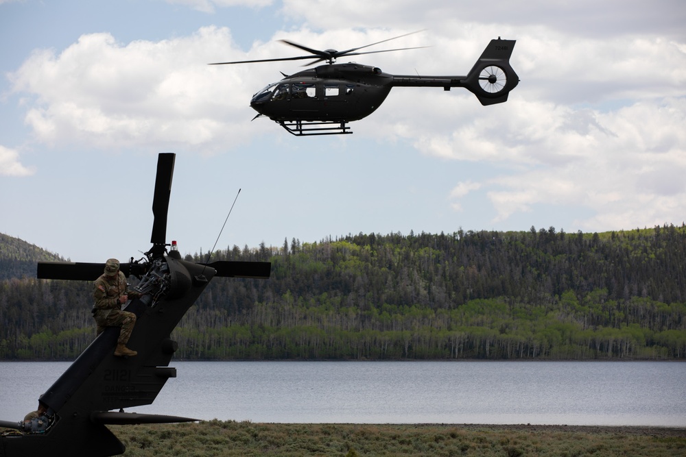 Utah Army National Guard conduct aerial training at Fish Lake, Utah