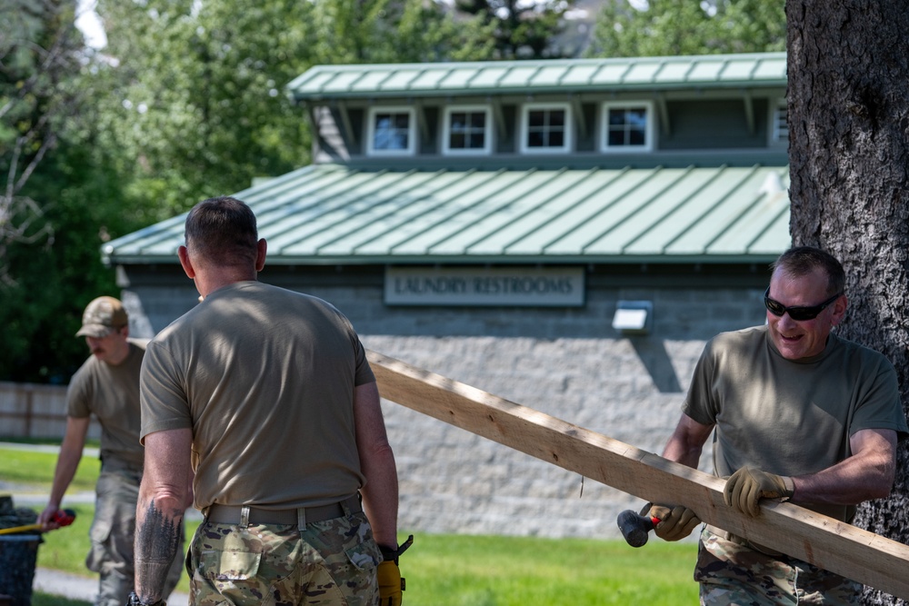 141st Civil Engineer Squadron support Seward Military Resort renovation