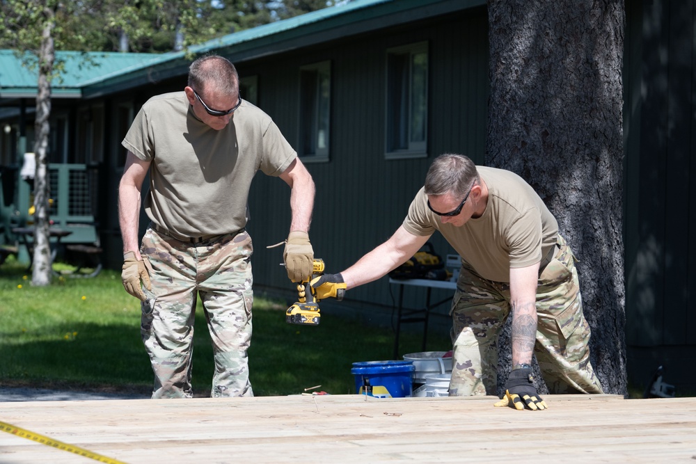 141st Civil Engineer Squadron support Seward Military Resort renovation