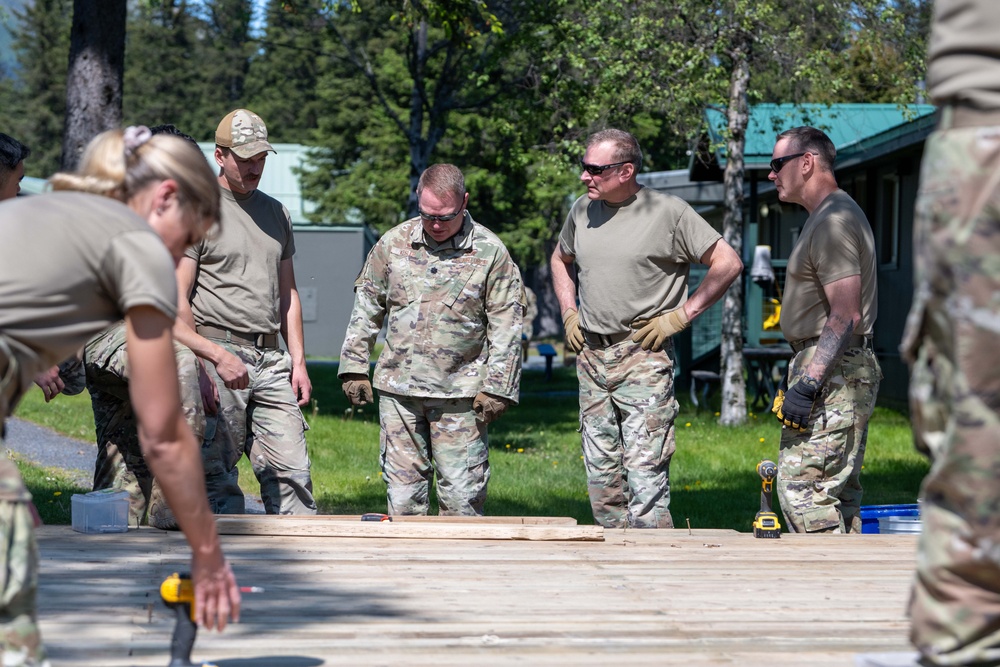 141st Civil Engineer Squadron support Seward Military Resort renovation