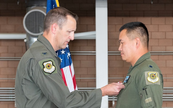 65th Aggressor Squadron transfers command in time-honored ceremony