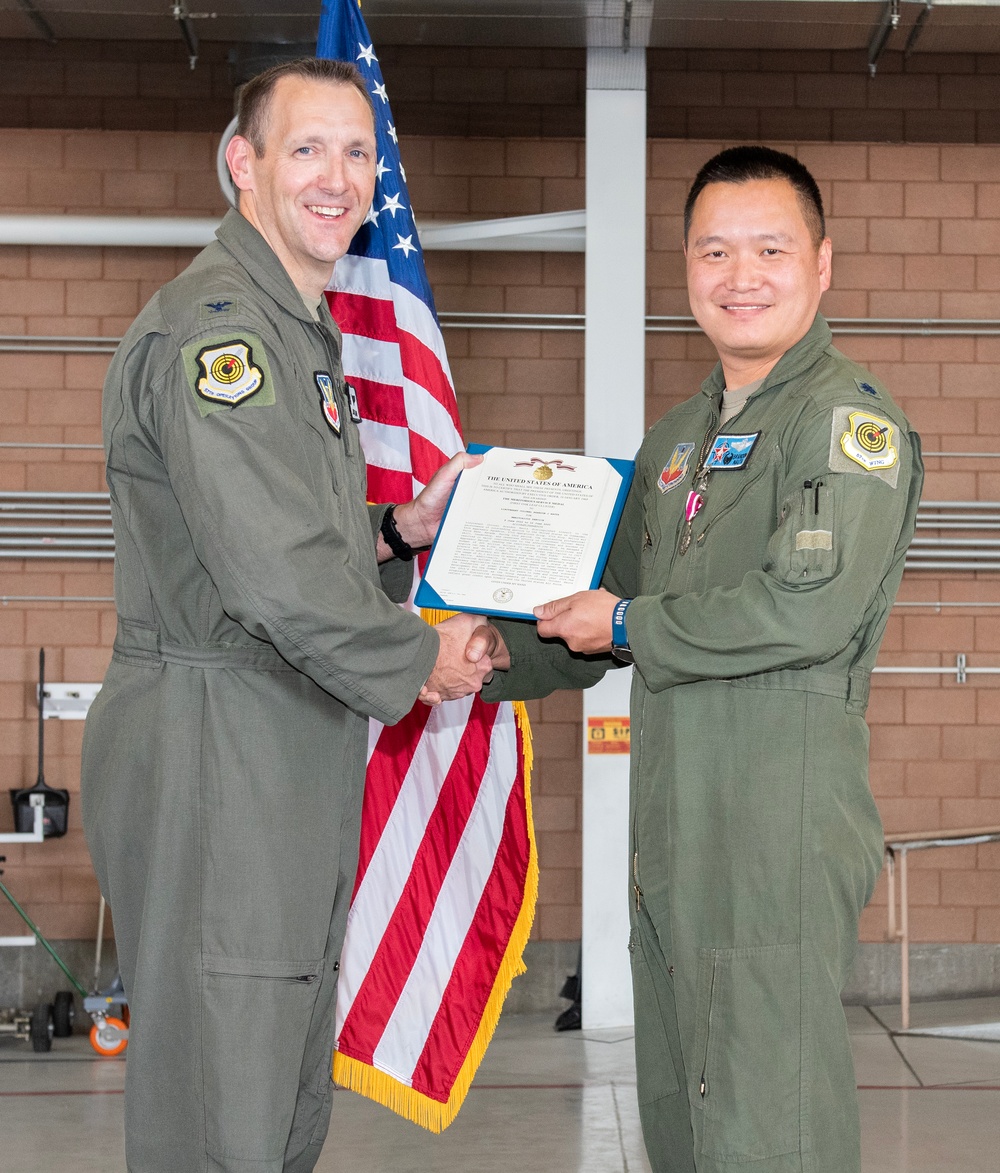 65th Aggressor Squadron transfers command in time-honored ceremony