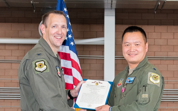 65th Aggressor Squadron transfers command in time-honored ceremony