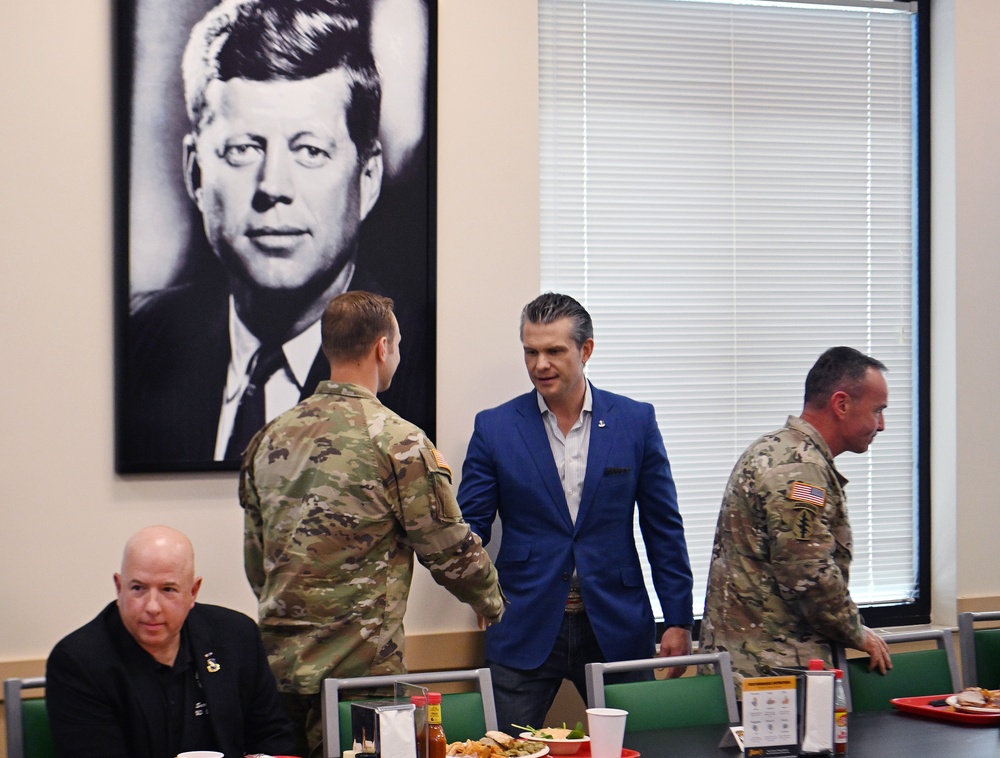Secretary of Defense Pete Hegseth Visits U.S. Army JFK Special Warfare Center and School