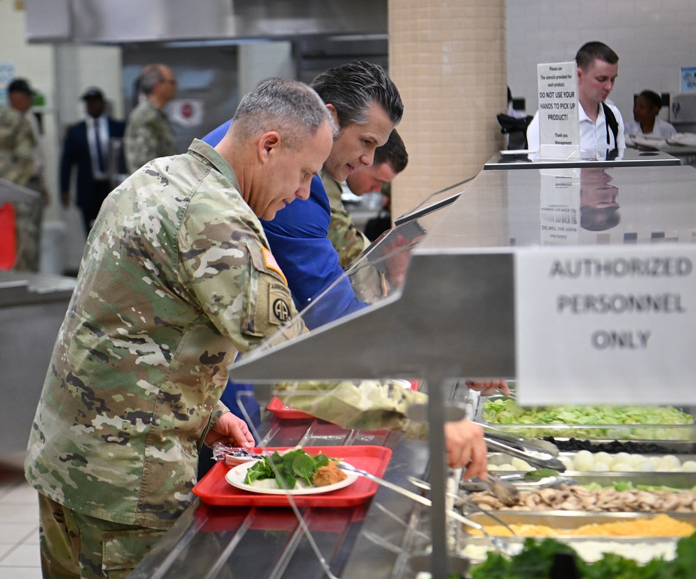 Secretary of Defense Pete Hegseth Visits U.S. Army JFK Special Warfare Center and School