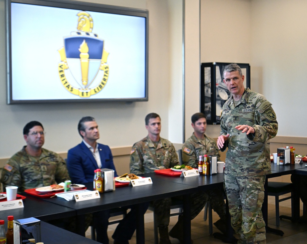 Secretary of Defense Pete Hegseth Visits U.S. Army JFK Special Warfare Center and School