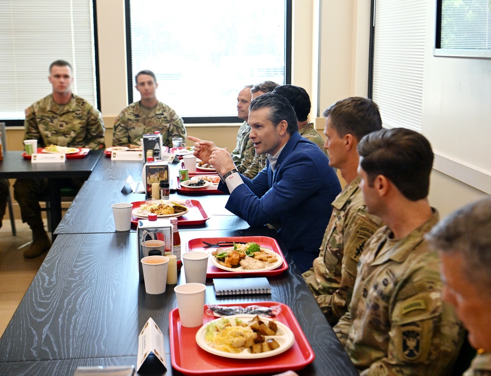 Secretary of Defense Pete Hegseth Visits U.S. Army JFK Special Warfare Center and School