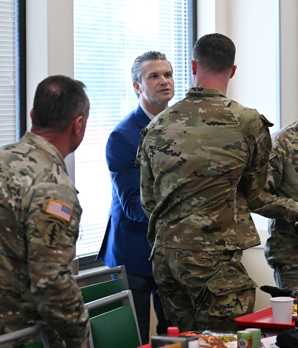 Secretary of Defense Pete Hegseth Visits U.S. Army JFK Special Warfare Center and School