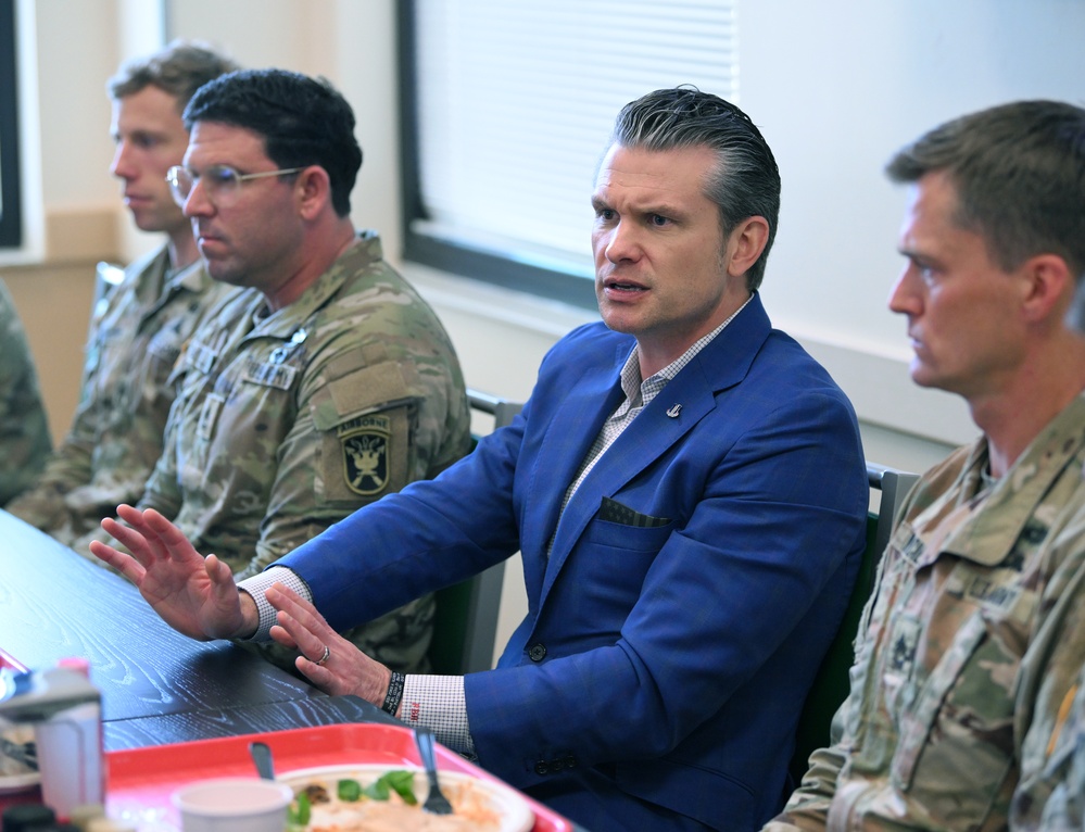Secretary of Defense Pete Hegseth Visits U.S. Army JFK Special Warfare Center and School