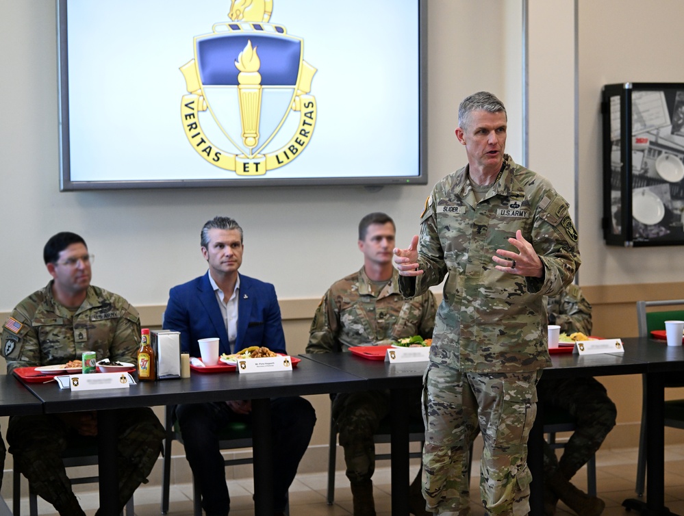 Secretary of Defense Pete Hegseth Visits U.S. Army JFK Special Warfare Center and School