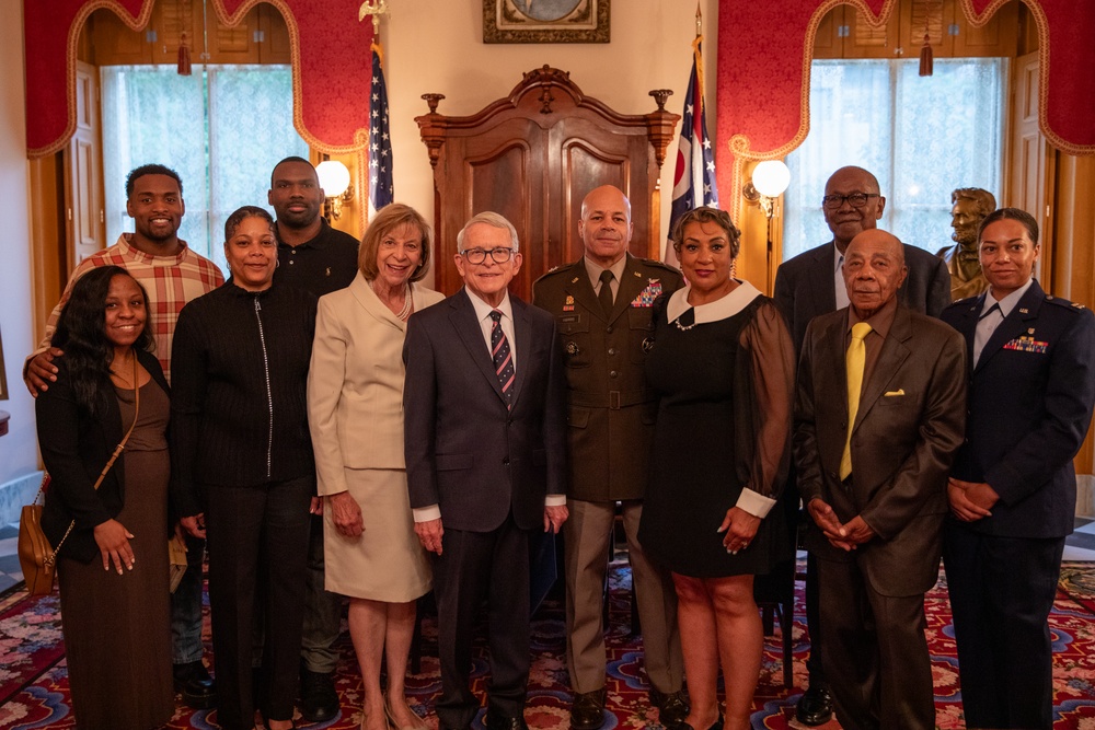 Governor swears in Woodruff as 84th Ohio adjutant general, appoints Harris Department of Veterans Services director
