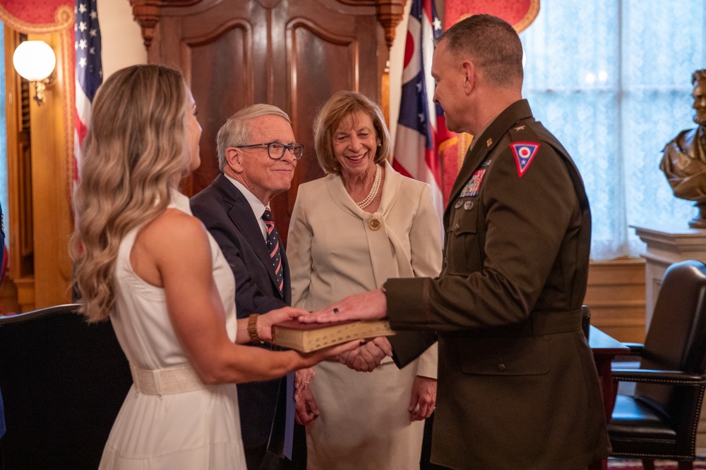 Governor swears in Woodruff as 84th Ohio adjutant general, appoints Harris Department of Veterans Services director
