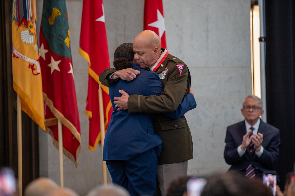 Governor swears in Woodruff as 84th Ohio adjutant general, appoints Harris Department of Veterans Services director