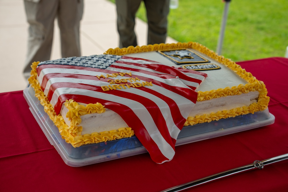 USASOC Army 250th Birthday cake cutting ceremony