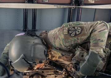 HHC 158th CSSB and B Co. 2-285th Aviation Regiment Conduct Sling Load Training