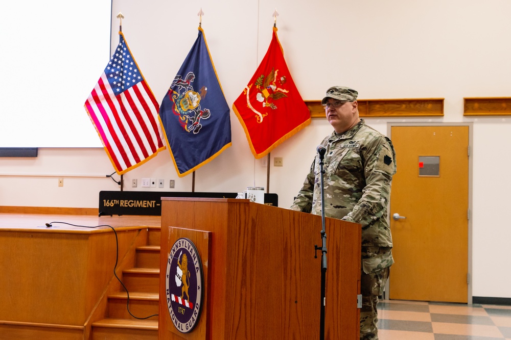 1st Battalion, 112th Infantry Regiment Conducts Change of Command