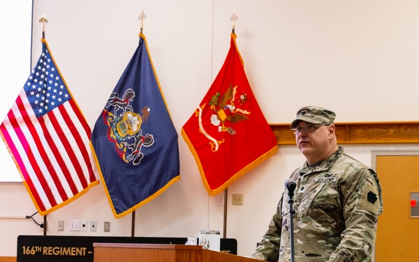 1st Battalion, 112th Infantry Regiment Conducts Change of Command