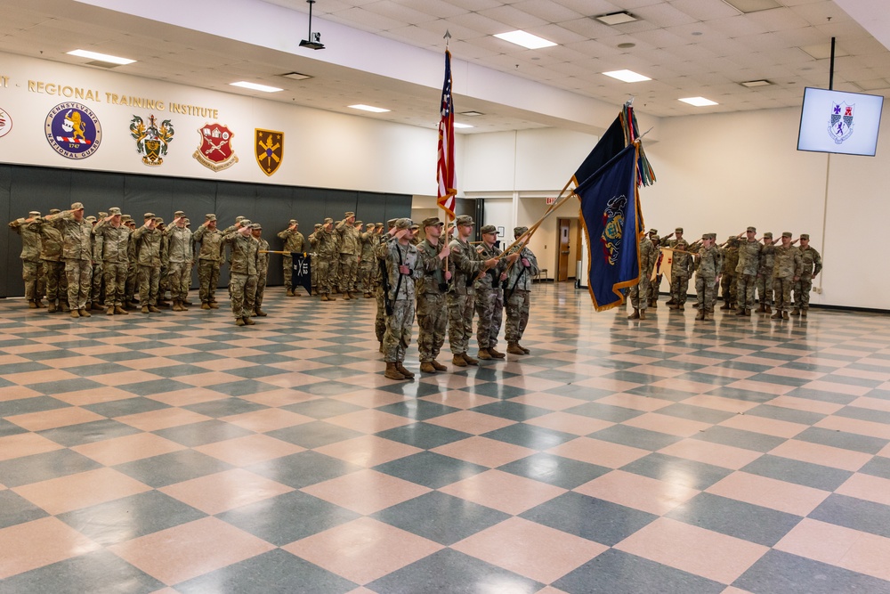 1st Battalion, 112th Infantry Regiment Conducts Change of Command