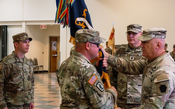 1st Battalion, 112th Infantry Regiment Conducts Change of Command