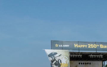 Static Display in National Mall in Preparation for the Army 250th Birthday Parade