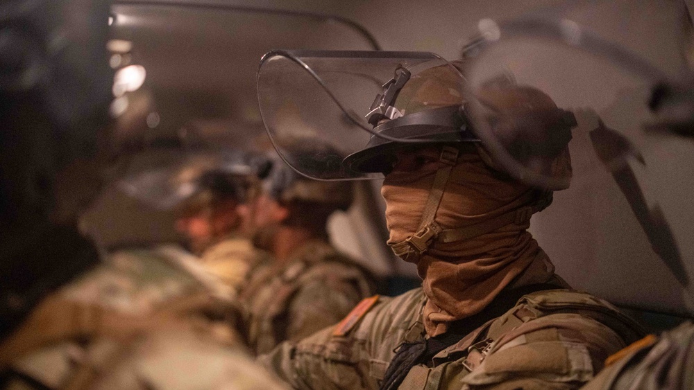 Soldiers provide protection for federal law enforcement in the greater Los Angeles area&amp;#xA;