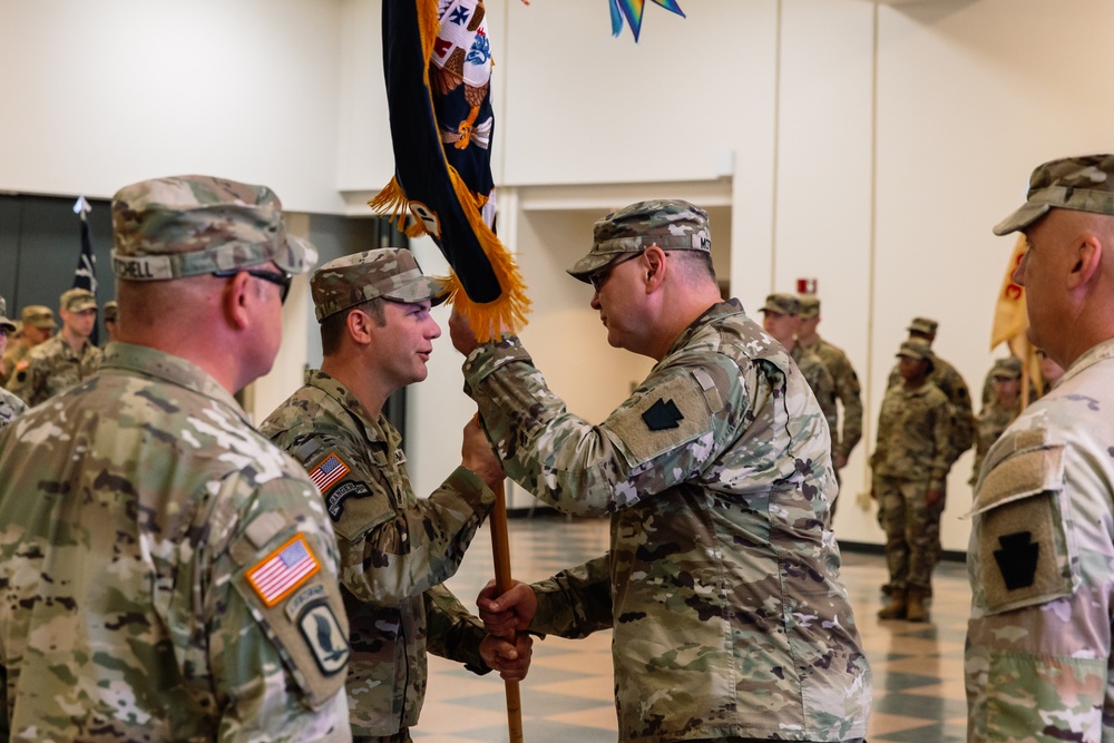 1st Battalion, 112th Infantry Regiment Conducts Change of Command