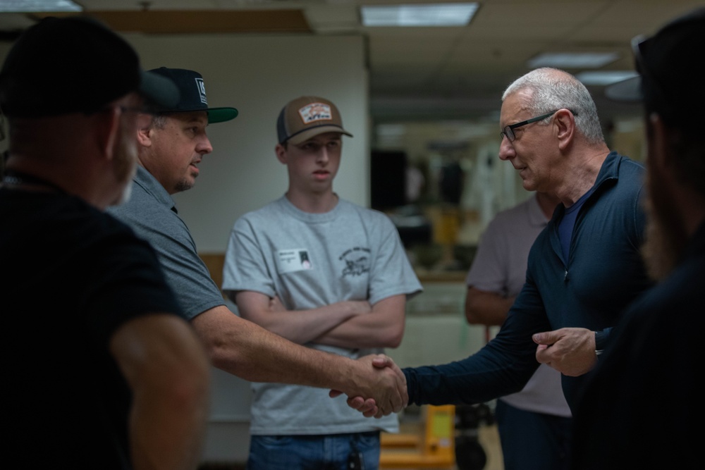 Robert Irvine meets and greets with U.S. Army Soldiers and personnel for Army's 250th birthday celebration