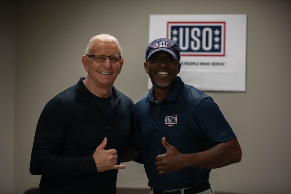 Robert Irvine meets and greets with U.S. Army Soldiers and personnel for Army's 250th birthday celebration