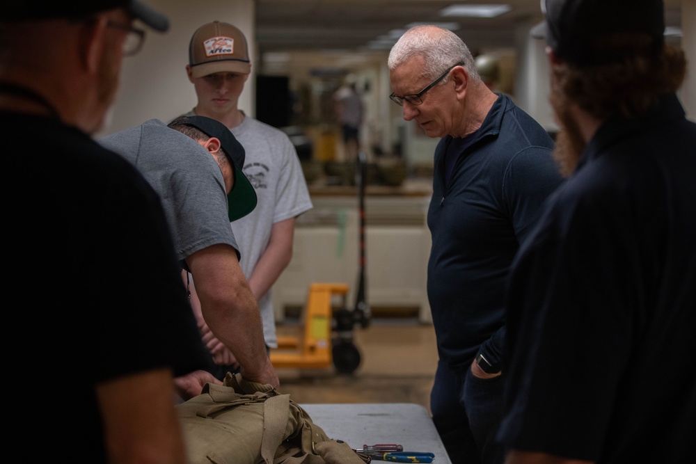 Robert Irvine meets and greets with U.S. Army Soldiers and personnel for Army's 250th birthday celebration