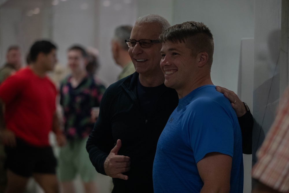 Robert Irvine meets and greets with U.S. Army Soldiers and personnel for Army's 250th birthday celebration