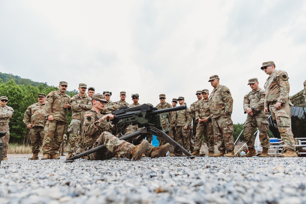 C Co, 1st battalion, 112th Infantry Regiment Conducts Crew Served Weapons Training