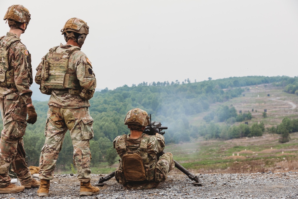 C Co, 1st Battalion, 112th Infantry Regiment Conducts Crew Served Weapons Training