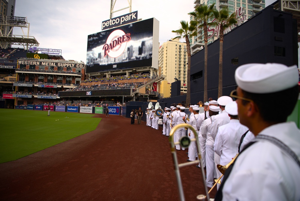 Navy Band Southwest Performs at Petco Park for Military Salute to the U.S Navy