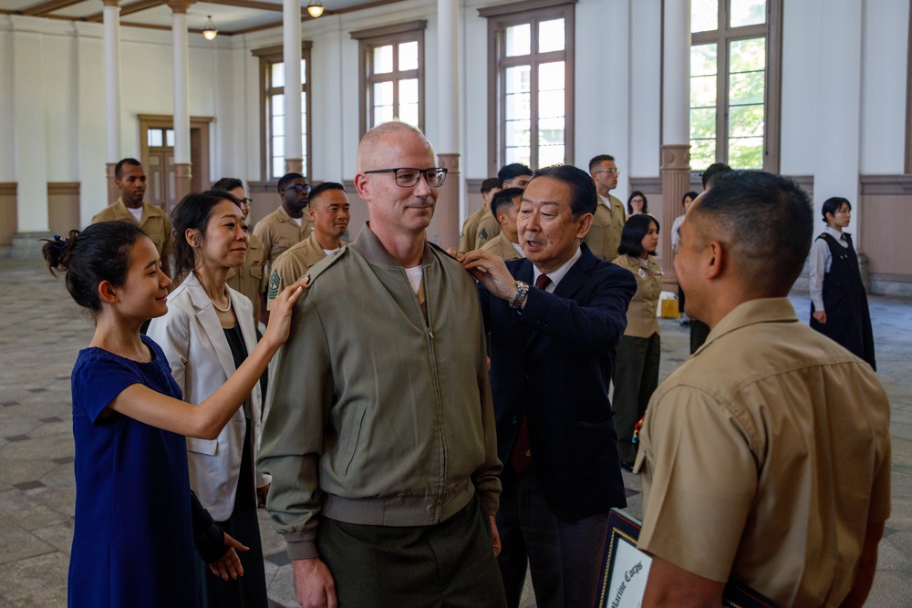 Master Gunnery Sgt. Scott McAdam Promotion