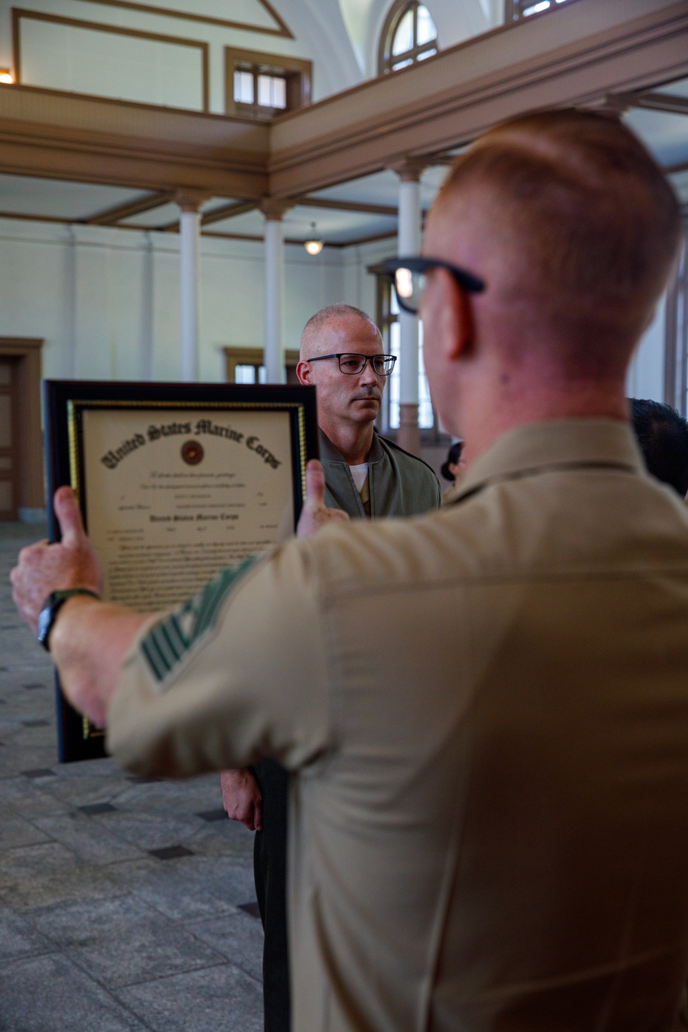 Master Gunnery Sgt. Scott McAdam Promotion