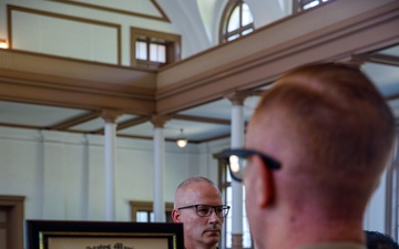 Master Gunnery Sgt. Scott McAdam Promotion