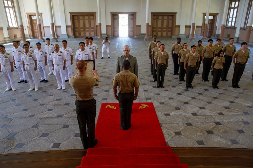 Master Gunnery Sgt. Scott McAdam Promotion