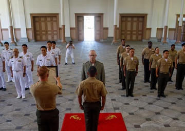 Master Gunnery Sgt. Scott McAdam Promotion